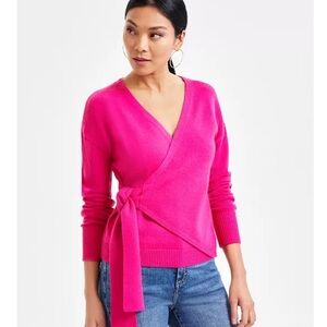 International Concepts Wrap Sweater ( Pink)